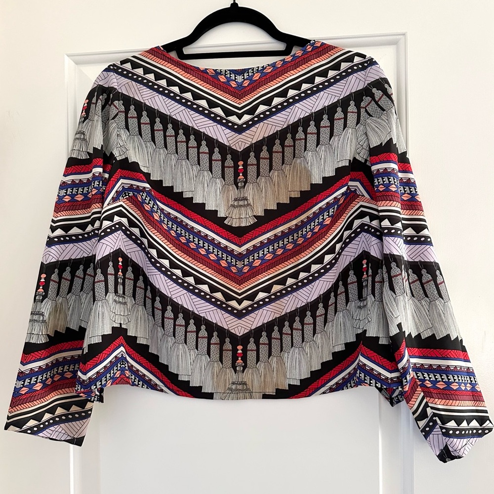 Mara Hoffman Long Sleeve Open Back Top